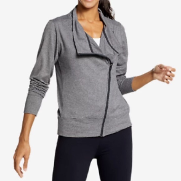 Eddie Bauer Sweater Women’s‎ Size Small Grey Resolution 360 Zipper Jacket - Picture 3 of 10
